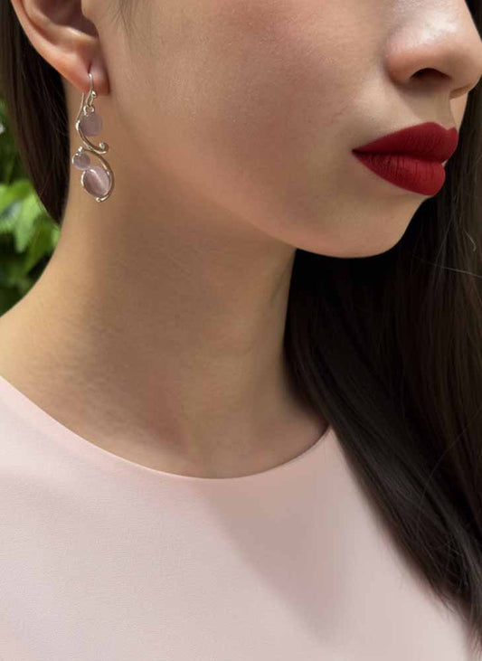 Moonlit Petals Earrings – Embrace of Elegance