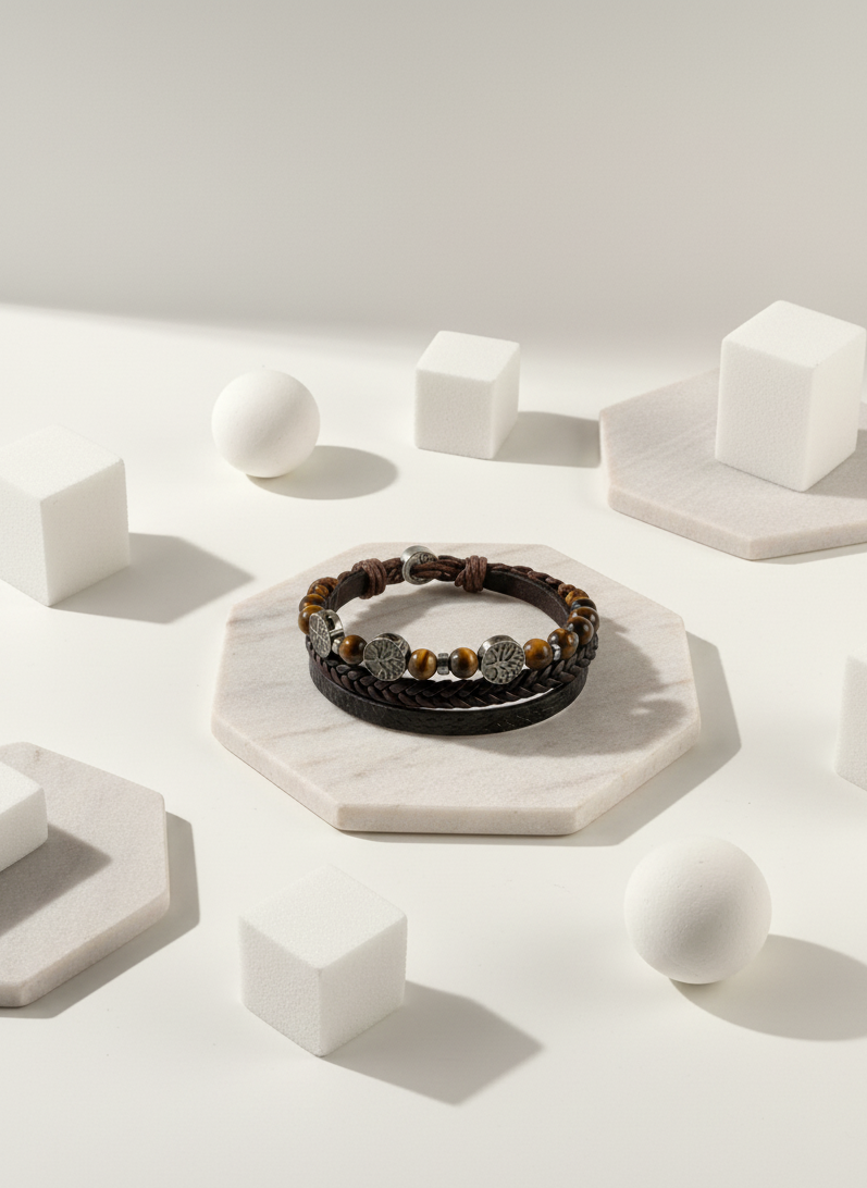 premium tiger eye bracelet close up