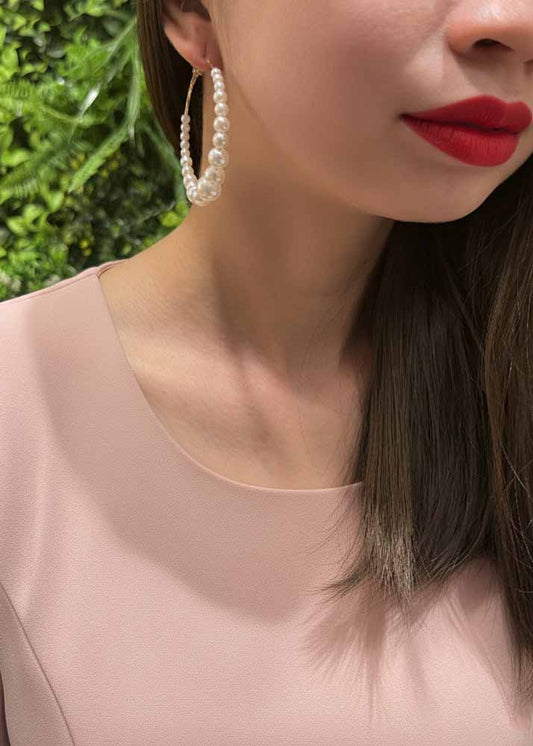 Eternal Grace – Classic Pearl Hoops