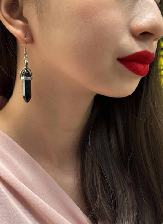 Shadow Guard – Black Obsidian Protection Earrings
