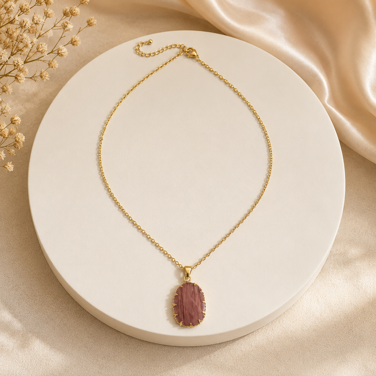 Divine Harmony Rhodonite Necklace