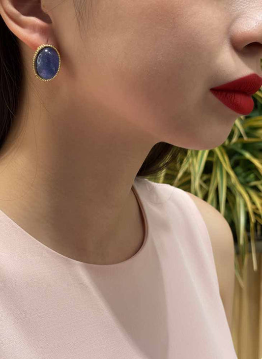 Blue Kyanite Earrings – Tranquil Flow & Spiritual Expression