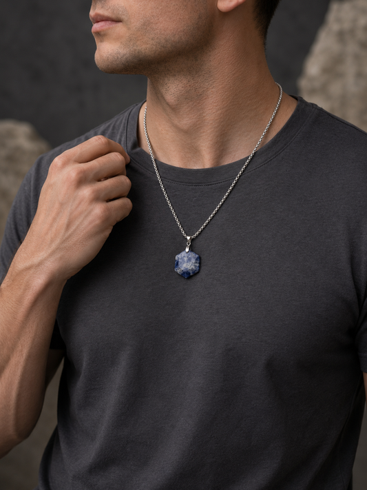 Sodalite Insight Prism Necklace
