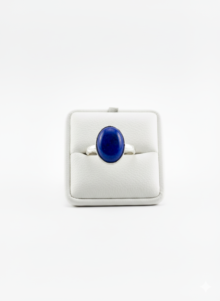 Lapiz Lazuli on a ring stand