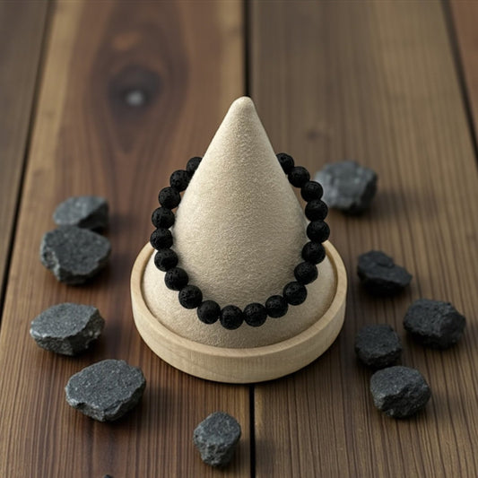 Black Lava Stone Bracelet – Fiery Grounding & Bold Energy