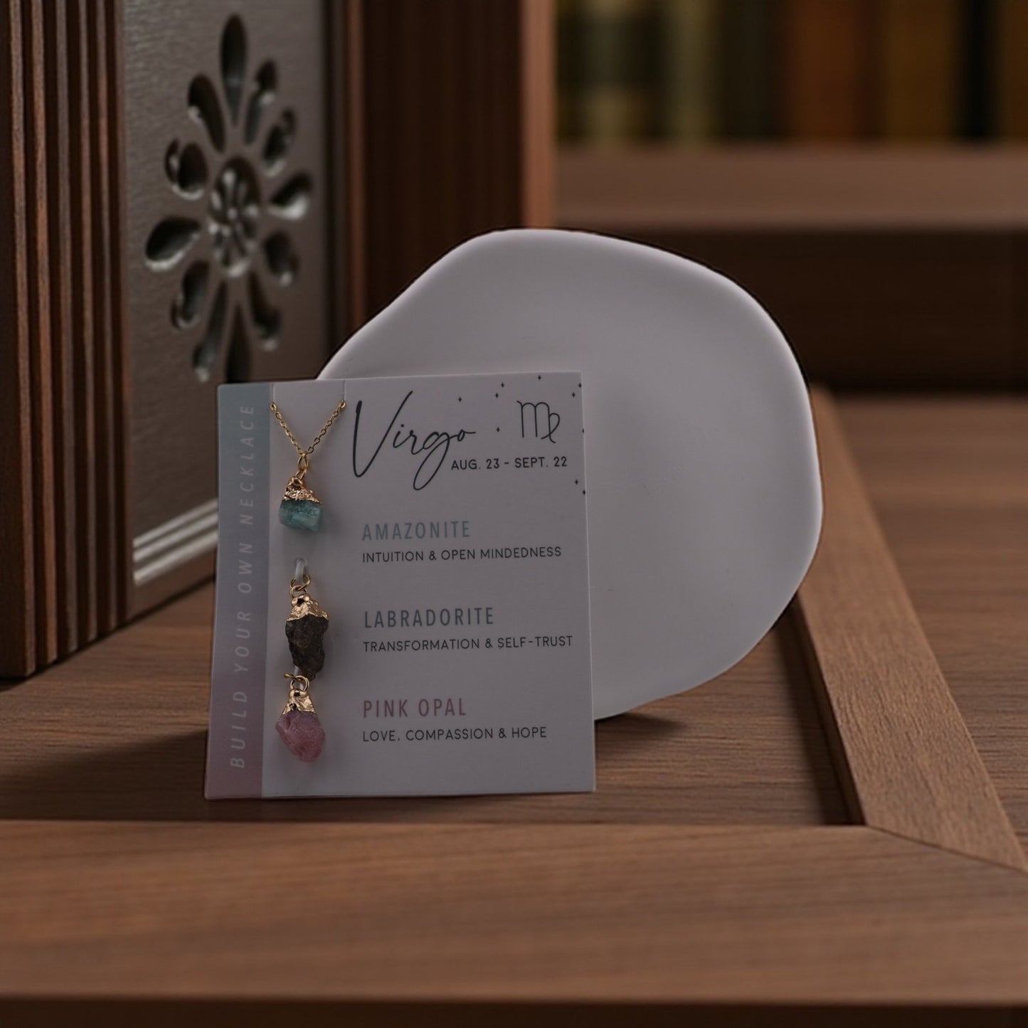 Amazonite, Labradorite & Pink Opal Necklace – Calming Energy with Feminine Touch