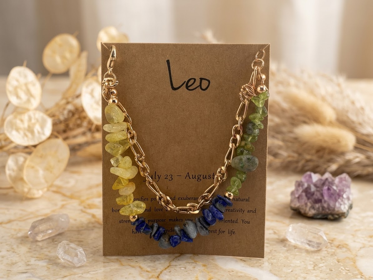 Leo Zodiac Radiance Crystal Bracelet