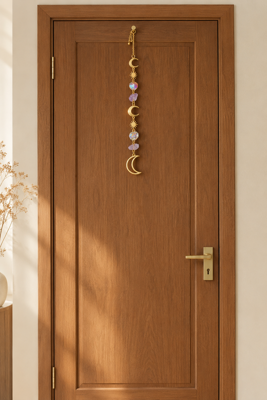 Celestial Amethyst Moonlight Crystal Dream Catcher