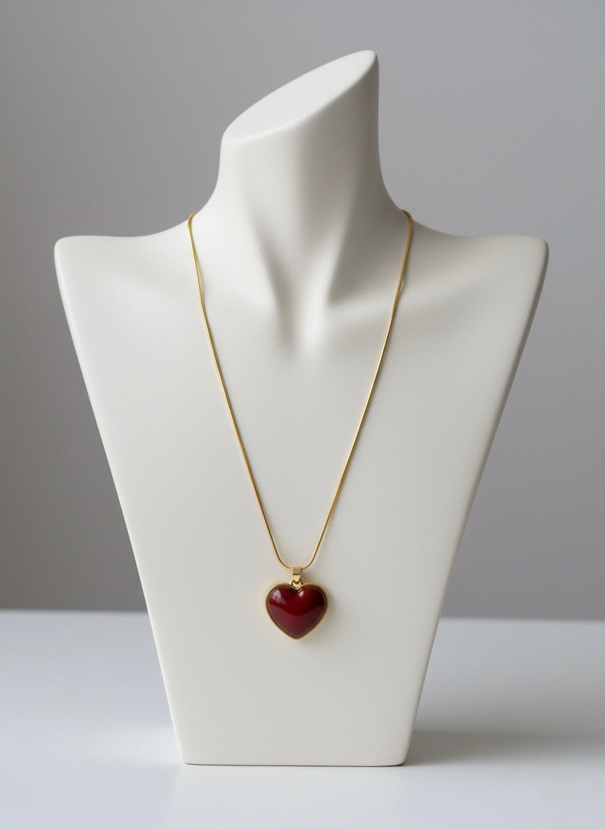 red jasper grounding crystal necklace