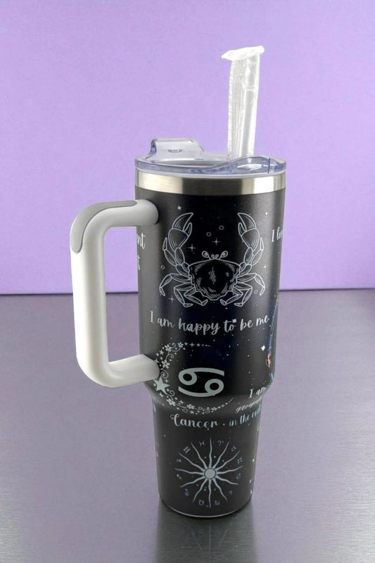 Cosmic Cancer Zodiac Tumbler – Flow with Feeling