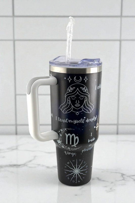 Stellar Virgo Zodiac Tumbler – Precision Meets Power