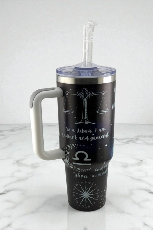 Enchanted Libra Zodiac Tumbler – Balance with Beauty