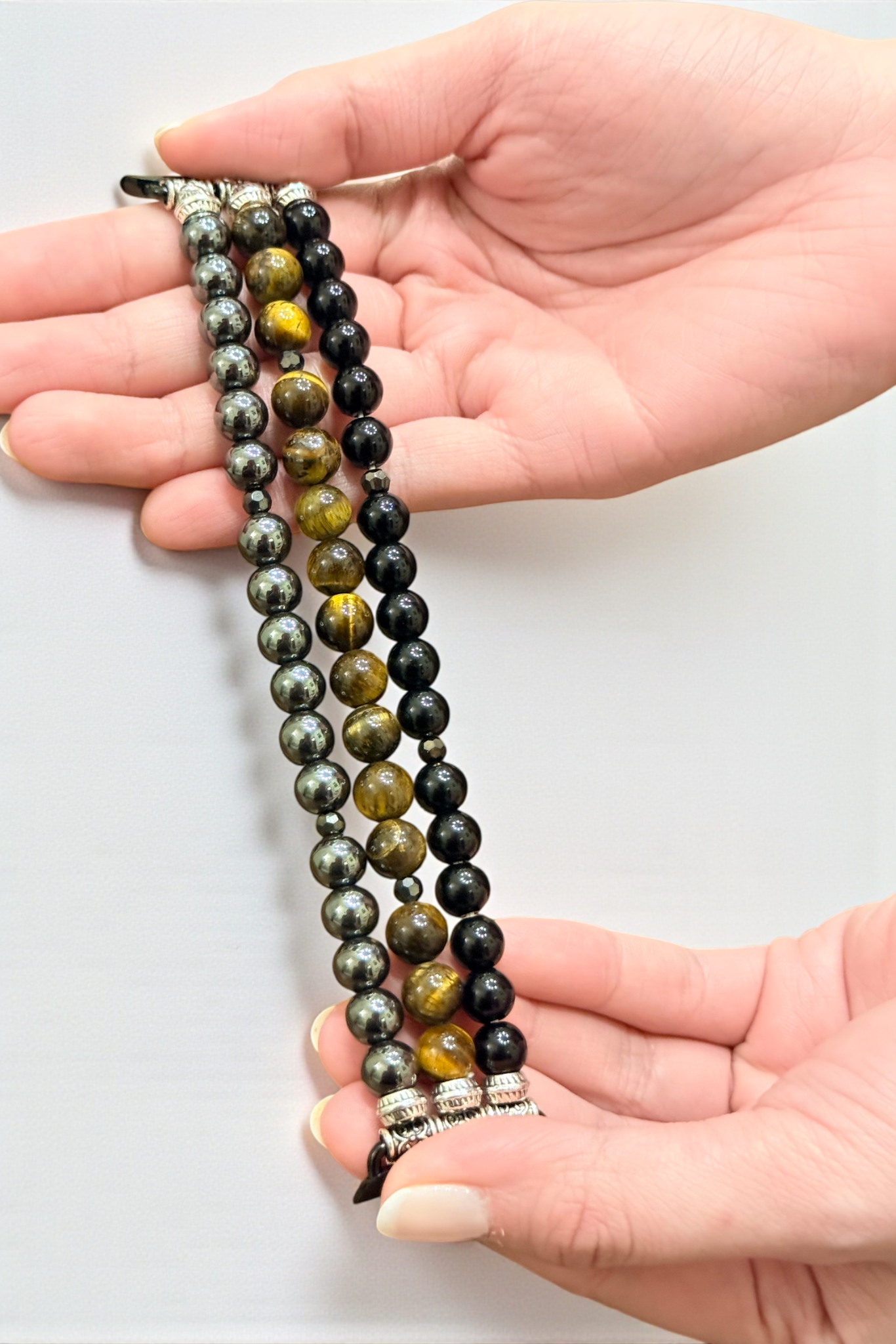 tiger eye hematite apple watch strap