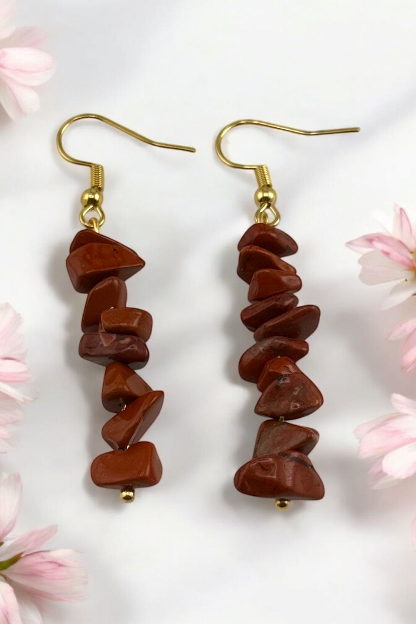 Earth Ember – Red Jasper Earrings