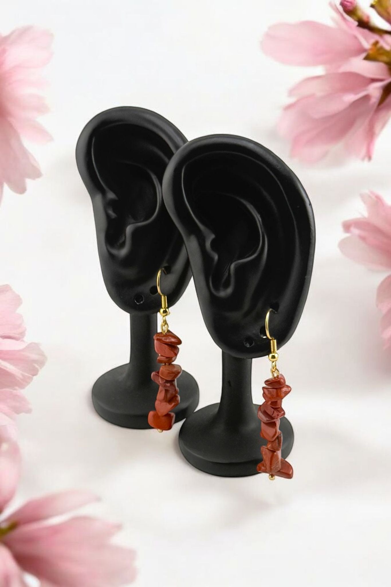 Earth Ember – Red Jasper Earrings