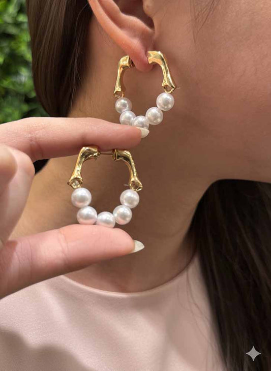 Pearl Celestial Earring – Grace in Every Drop