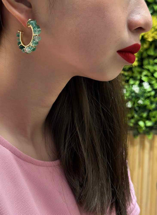 Jade Bloom – Harmony Hoop Earrings