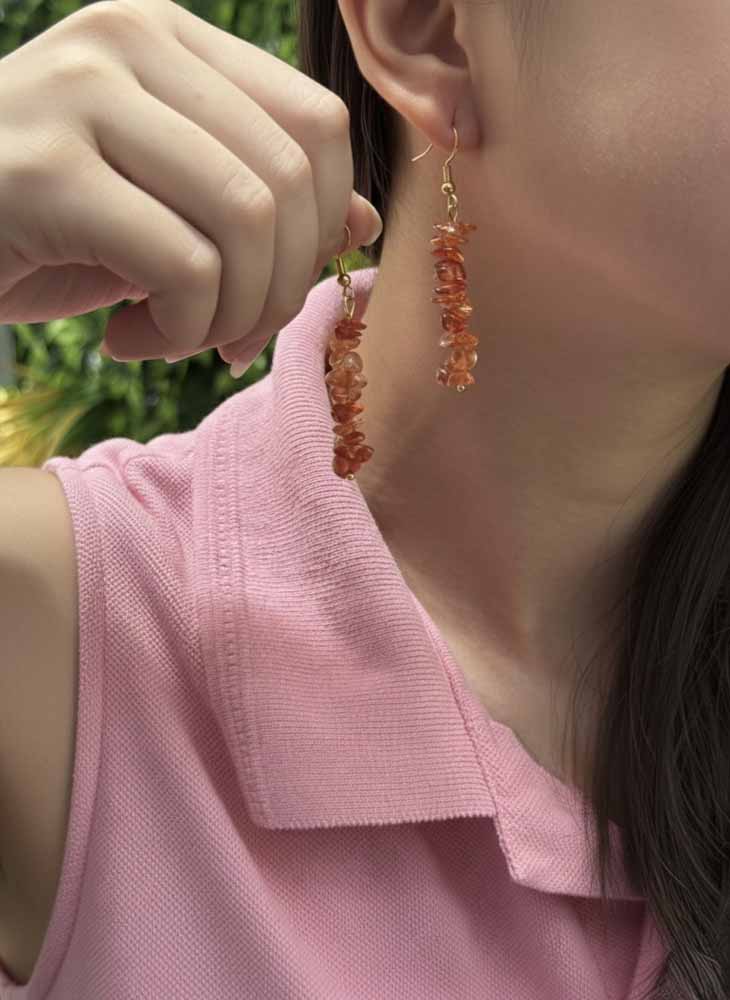 Earth Ember – Red Jasper Earrings