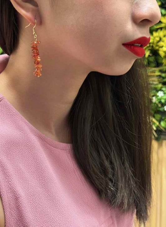 Earth Ember – Red Jasper Earrings