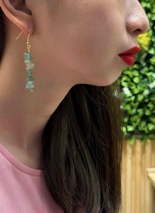 Spring Soul – Green Aventurine Earrings