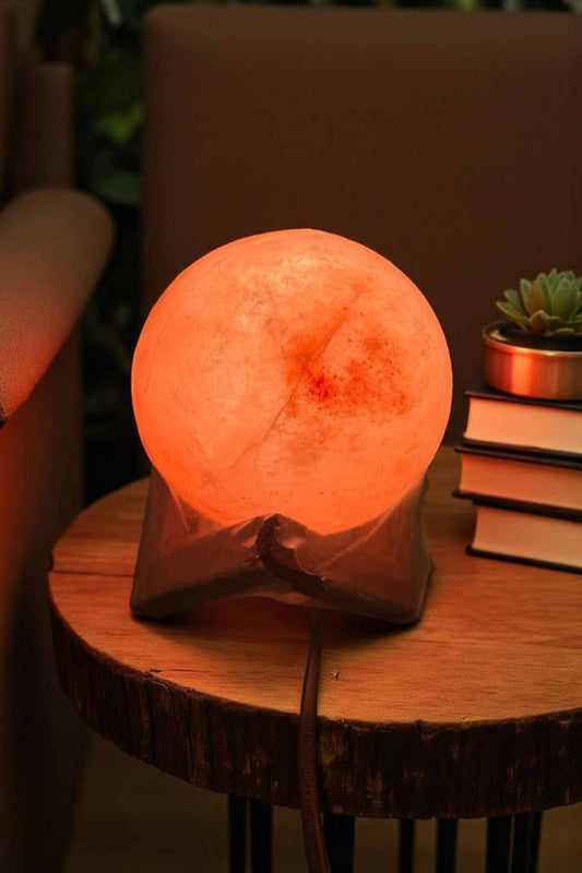 Moon Himalayan Salt Lamp – Mini Moon Salt Lamp & Full Moon Salt Lamp for Calming Decor