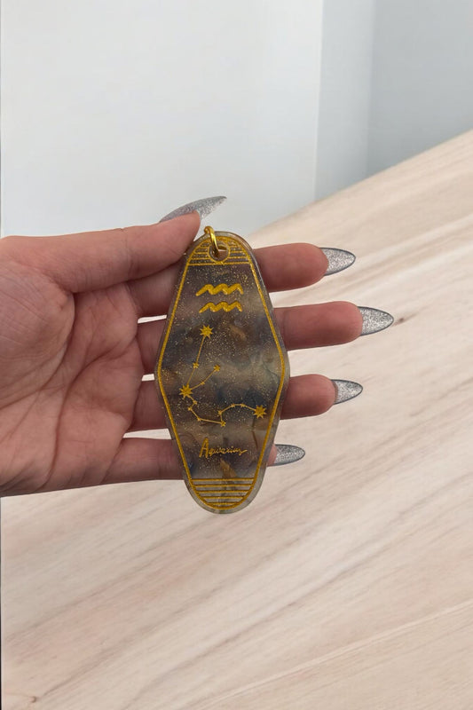 Zodiac sign keychain - Aquarius