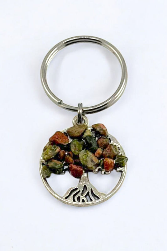 Jasper Crystal Stone Keychain – Authentic Jasper Stone Keychain for Grounding & Healing