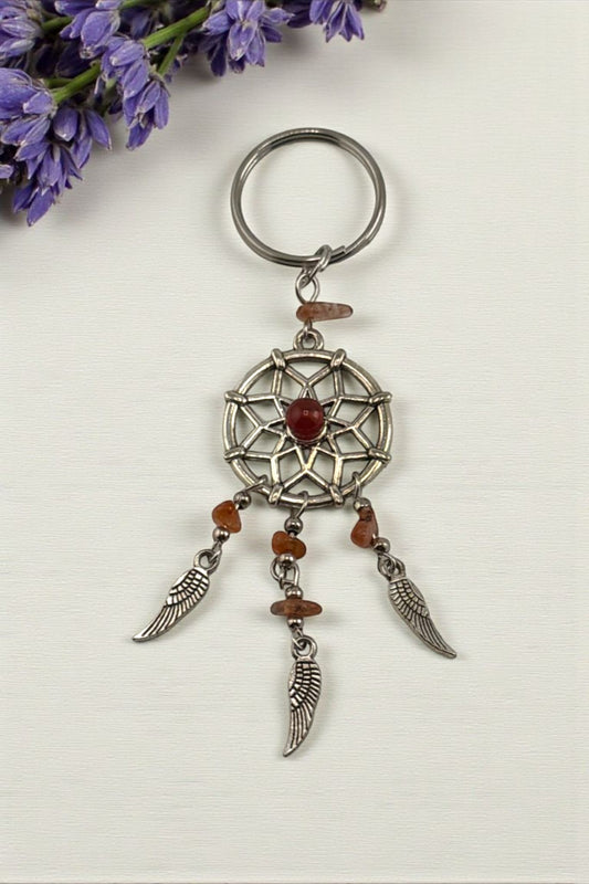 Jasper Stone Keychain – Natural Jasper Crystal Keychain for Strength & Protection