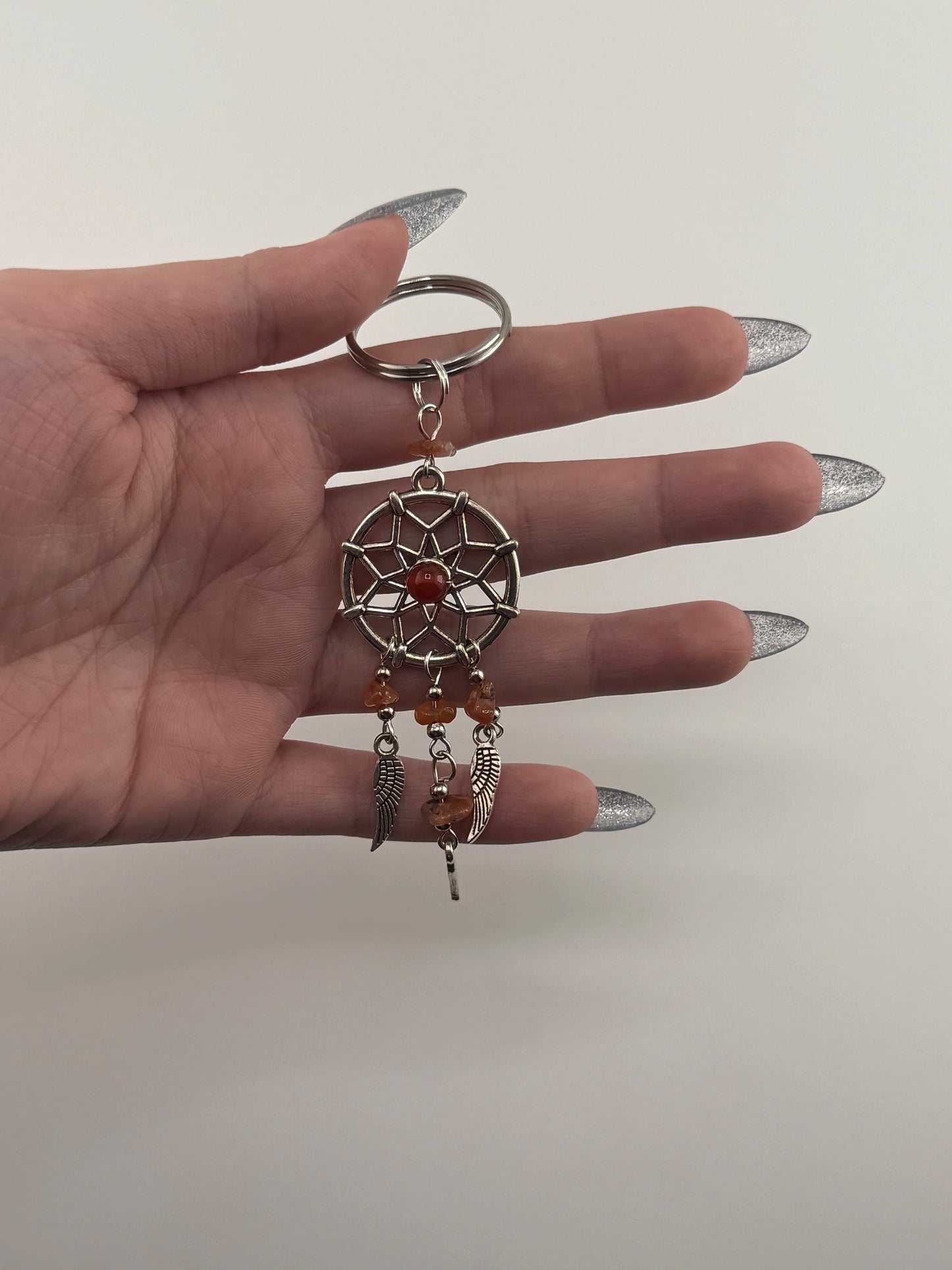 Jasper Stone Keychain – Natural Jasper Crystal Keychain for Strength & Protection