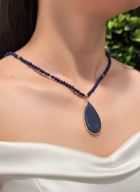 Lapis Lazuli Necklace – Royal Wisdom & Celestial Charm