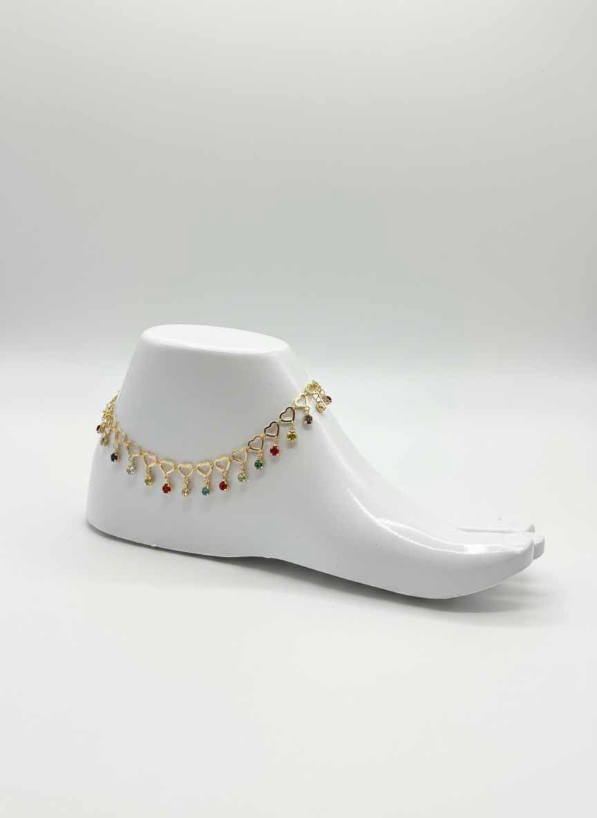 Gemstone Anklet – Mixed Chain Anklets with Natural Healing Stones