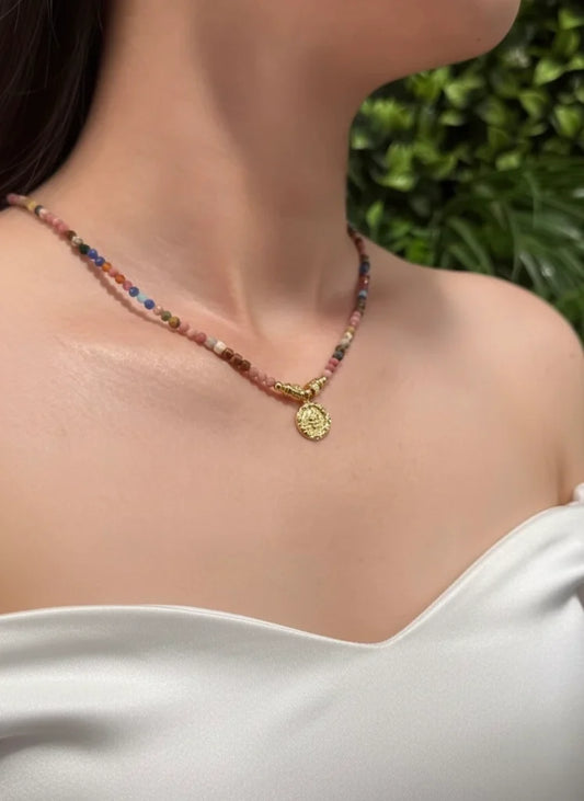 Mixed Gemstone Necklace – Elegant Variety & Timeless Harmony