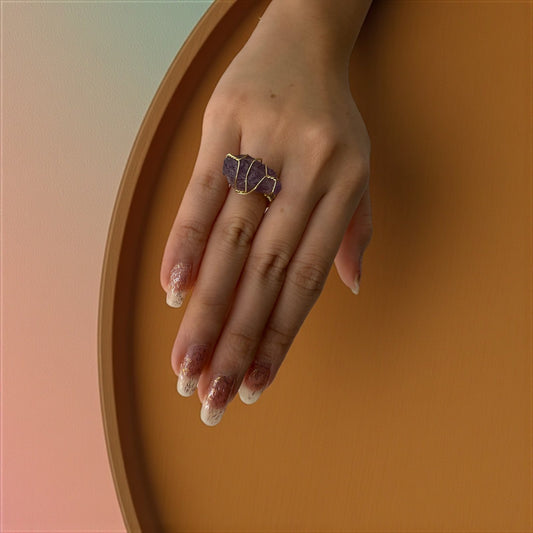 Mystic Mind Amethyst Ring – Calm Thoughts & Awaken Intuition