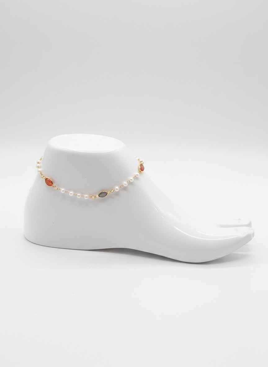 Pearl Chain Anklet – Elegant Pearl Anklet Jewelry with Classic Radiance