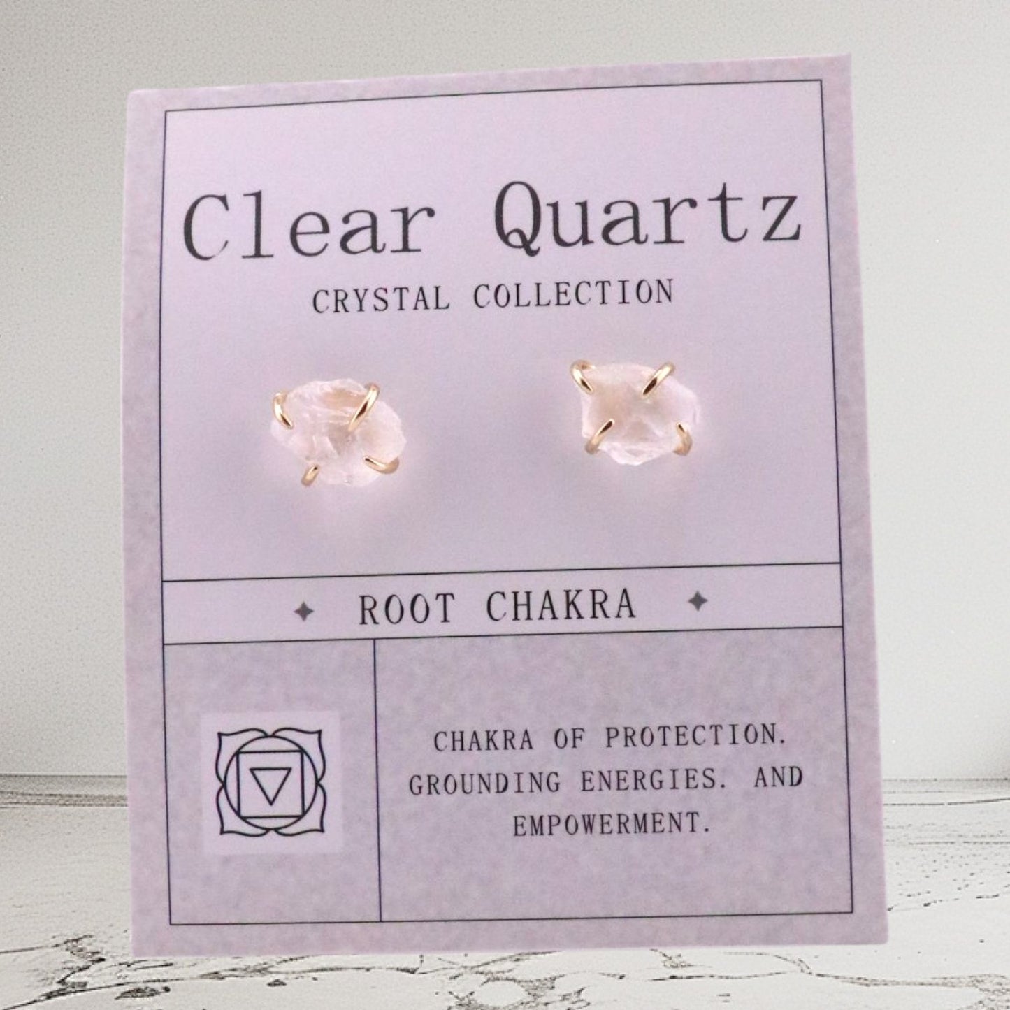 Grounded Light – Clear Quartz Studs