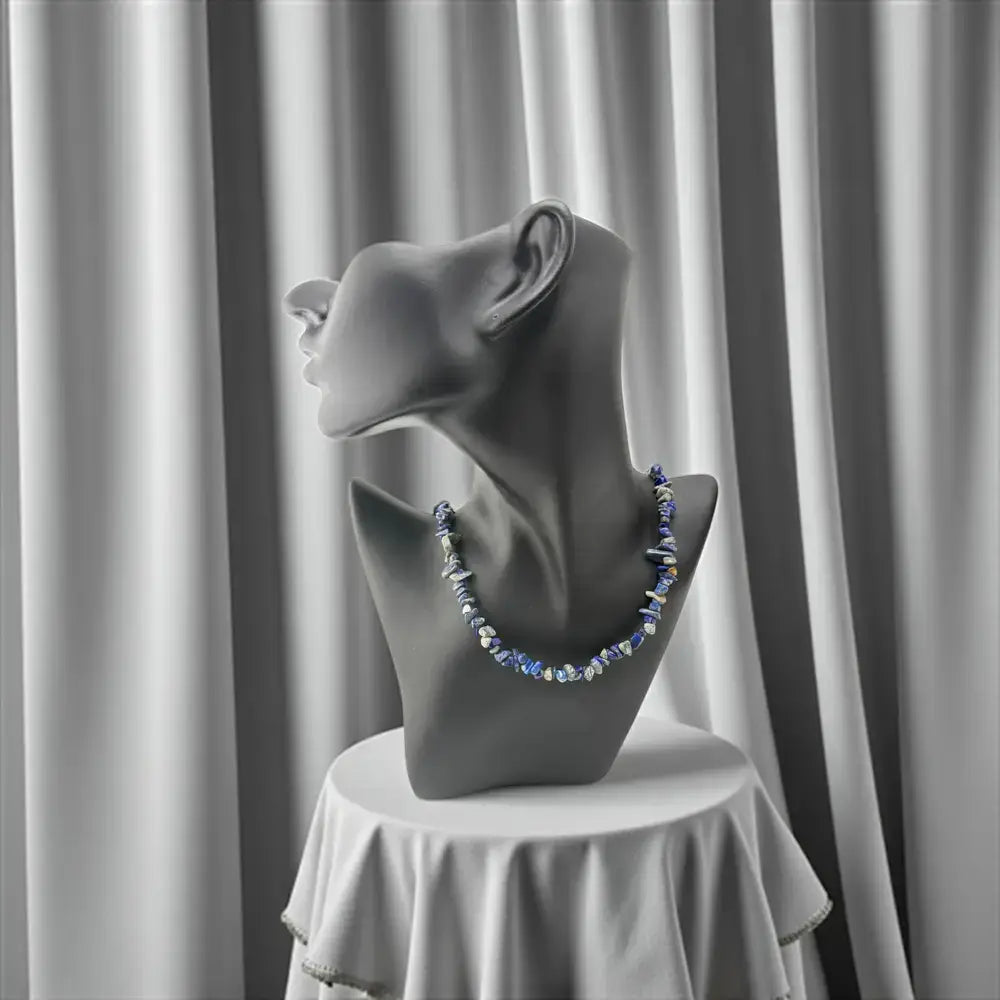 Lapis Lazuli Chip Necklace – Wisdom, Clarity & Royal Elegance