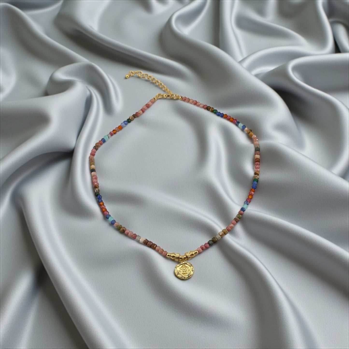 Mixed Gemstone Necklace – Elegant Variety & Timeless Harmony