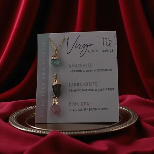 Healing gemstone necklace for calm energy