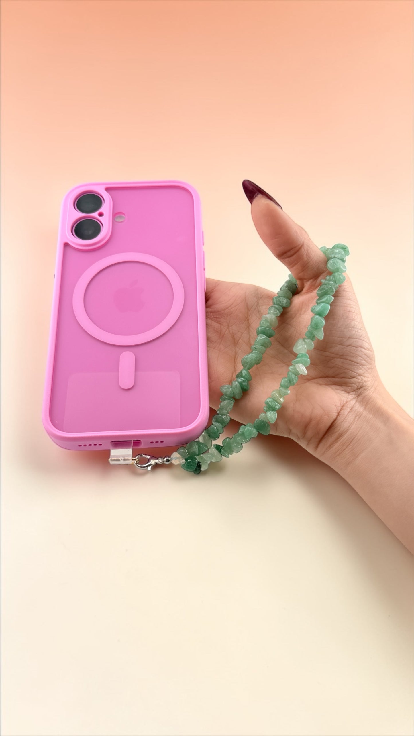 Green Aventurine Phone Keychain – Fresh Growth