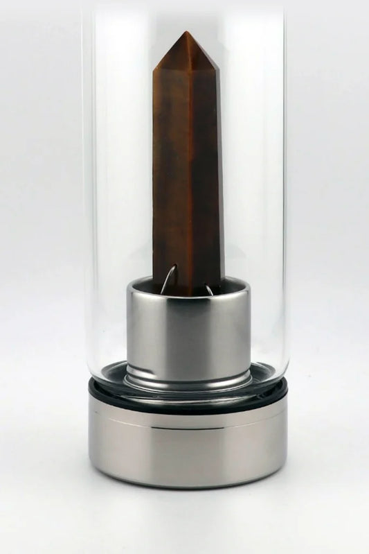 Power Flow Crystal Bottle – Tiger Eye Edition