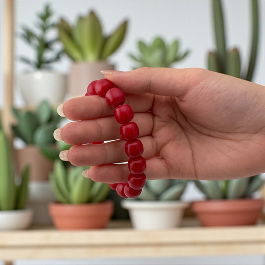Red Coral Bracelet – Ocean Strength & Fiery Glow