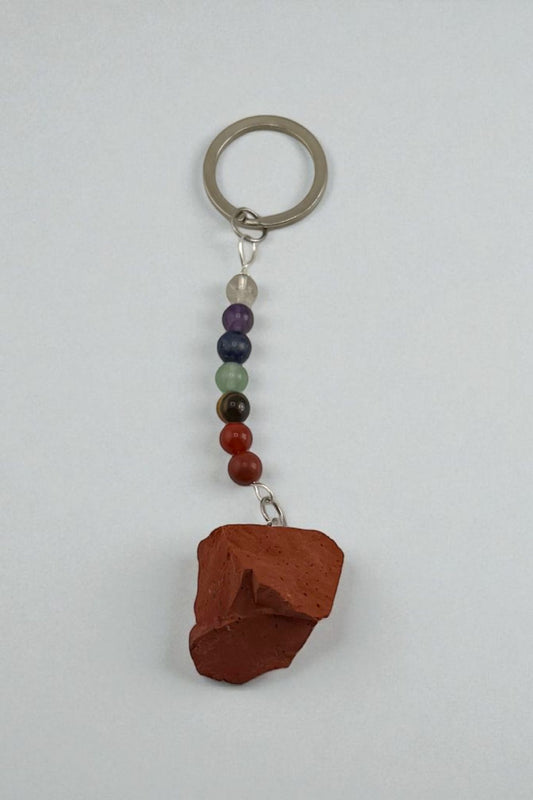 7 Chakra Crystal Keychain with natural healing stones