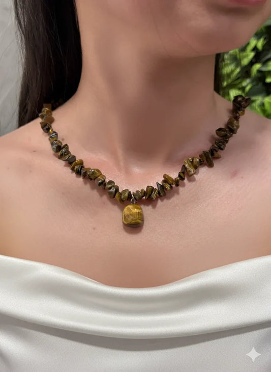 Tiger’s Eye Necklace – Confidence, Strength & Fiery Elegance