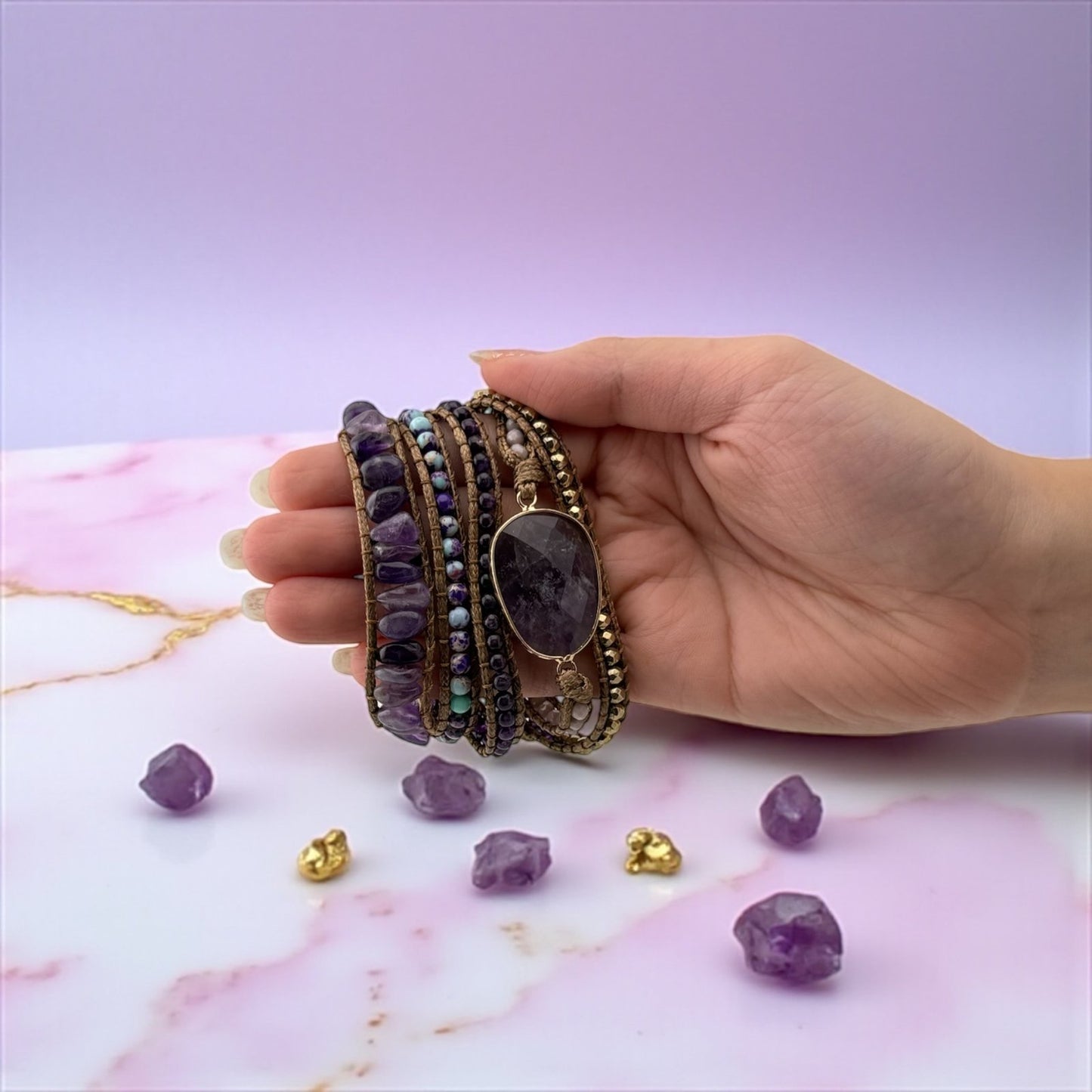 Amethyst Bracelet – Intuition, Calm & Healing Spirit