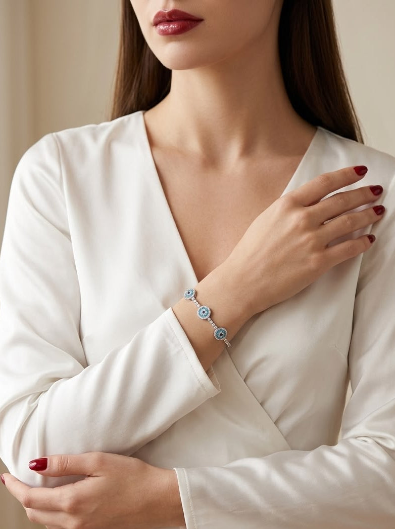 Evil Eye Radiance Tennis Bracelet