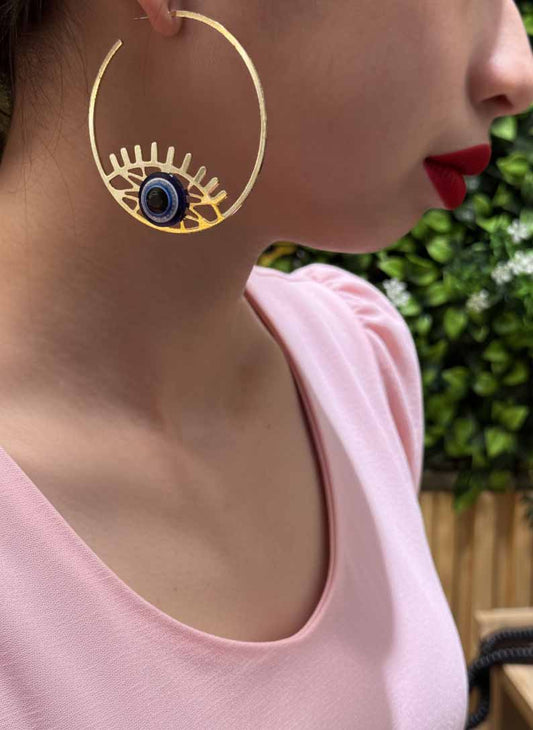 Mystic Gaze Eye Earrings – Metal Protection Jewelry & Spiritual Mystic Gaze Design