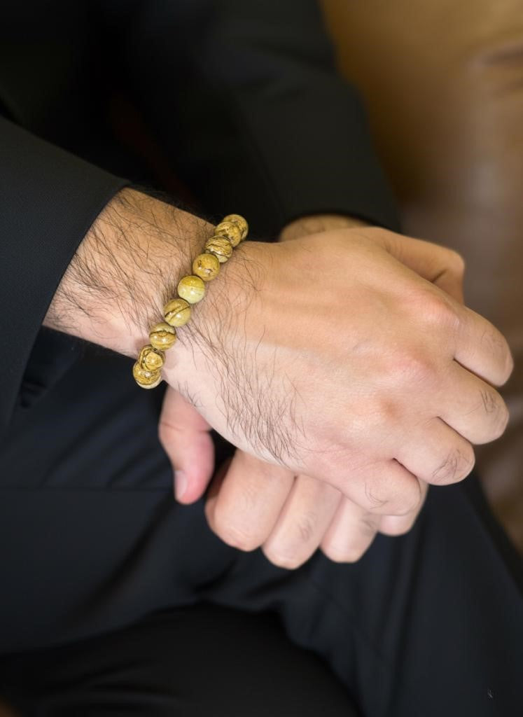 picture jasper mens bracelet