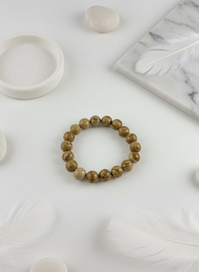 earth tone jasper bracelet