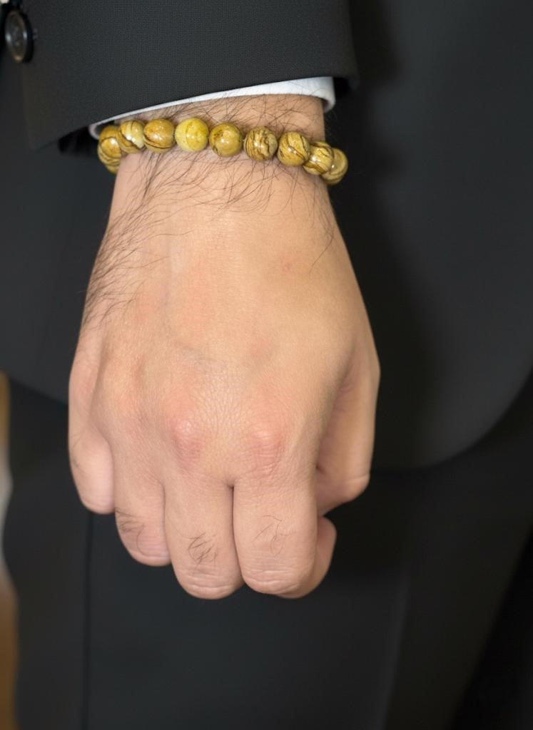 natural picture jasper beads