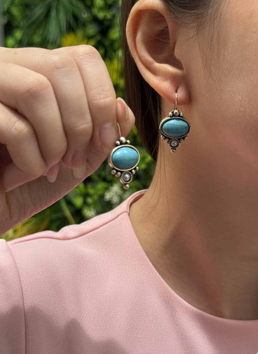 Turquoise & Pearl Earrings – Classic Beauty & Oceanic Balance